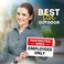 My Sign Center Restricted Area Employees Only 7&rdquo; x 10&rdquo; Industrial Grade Aluminum, Easy Mounting, Rust-Free/Fade Resistance, Indoor/Outdoor, USA Made