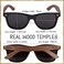 Woodies Polarized Wood Sunglasses with Free Bamboo Sunglasses Case for Men and Women   100% UVA/UVB Protection