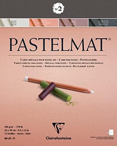 كاليفورتين CF PASTELMT 9.5X12 PL2 AST 12S