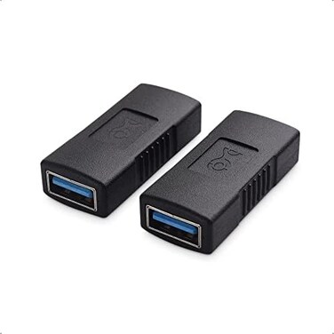 كيبل ماترز كيبل ماترز (2 حزمة) مطلية بالذهب SuperSpeed ​​USB 3.0 أنثى مقرنة