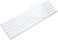 ProElife Keyboard Cover Skin for Apple Wired USB Keyboard with Numeric Keypad (A1243, Model MB110LL/B, NOT FIT Magic Keyboard) Ultra Thin Silicone Full Size Protector (Item Folded in Package)