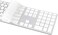 ProElife Keyboard Cover Skin for Apple Wired USB Keyboard with Numeric Keypad (A1243, Model MB110LL/B, NOT FIT Magic Keyboard) Ultra Thin Silicone Full Size Protector (Item Folded in Package)