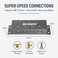 USBGear USB 3.0 4 Port Power Hub Super Speed Metal Case
