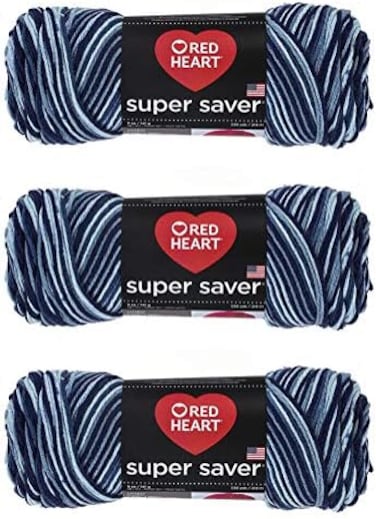 Red Heart Super Saver Yarn (3-Pack) Shaded Dusk E300-984