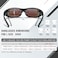 Duco Unisex HD Wraparound Prescription Glasses Polarized Sunglasses 8953 (Black Frame Revo Blue)