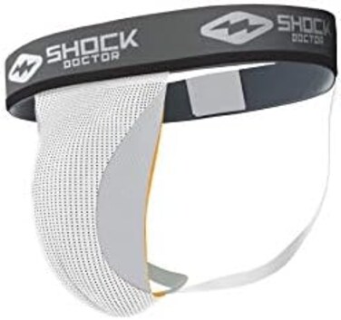 حزام رياضي من Shock Doctor Athletic Supporter مع جيب للكتب الإلكترونية والإلكترونية