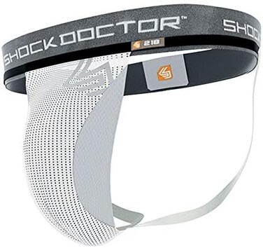 حزام رياضي من Shock Doctor Athletic Supporter مع جيب للكتب الإلكترونية والإلكترونية
