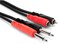 هوسا ستيريو انتركون مزدوج 1/4 بوصة إلى مزدوج Rca3M