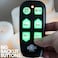 continuus Universal Big Button TV Remote - EasyMote DT-R08B Backlit, Easy Use, Smart, Learning Television &amp; Cable Box Controller, Perfect for Assisted Living Elderly Care. Black TV Remote Control