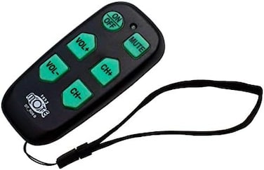 continuus Universal Big Button TV Remote - EasyMote DT-R08B Backlit, Easy Use, Smart, Learning Television &amp; Cable Box Controller, Perfect for Assisted Living Elderly Care. Black TV Remote Control