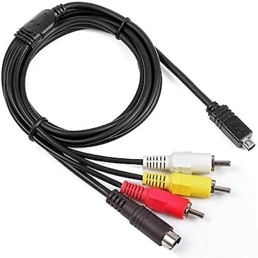 ANTOBLE Antoble AV A/V Audio Video TV-Out Cable Cord Lead for Sony Camcorder Handycam DCR-HC28/e DCR-SX85/v/e/l SX85/b/r and More Models