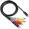 ANTOBLE Antoble AV A/V Audio Video TV-Out Cable Cord Lead for Sony Camcorder Handycam DCR-HC28/e DCR-SX85/v/e/l SX85/b/r and More Models
