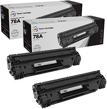 دي برودكتس خرطوشة حبر بديلة متوافقة مع طابعة HP 78A CE278A (اسود، قطعتين) للاستخدام: HP-78A HP78A Laserjet Pro/Laserjet M1536dnf، M1537dnf، M1538dnf، M1539dnf، P1539dnf، P1566، P1606dn