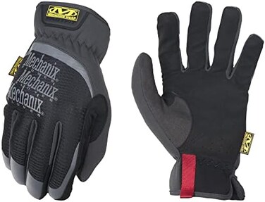 Mechanix Wear: قفازات عمل سريعة الملامة - تعمل باللمس (وسط، أسود)