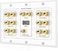 TNP Products Tnb Home Theater Speaker Wall Plate Port - 7.1 Surround Sound Distribution Board, Gold Plated Copper Connector, Arc Alf1 Subwoofer Jack, Hdmi 4K Arc Fhd (3 Sets)