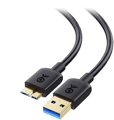 كابل كيبل ماترز USB 3.0 USB 3.0 من النوع A إلى Micro-B أسود من كيبل ماترز 2 قطعة