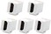 VICTEK 5-Pack HDMI Keystone Female to Female Coupler Snap-in for Wall Plate - White