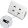 VICTEK 5-Pack HDMI Keystone Female to Female Coupler Snap-in for Wall Plate - White