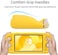 CHIN FAI Silicone Protective Case for Nintendo Switch Lite, Soft Grip Case Cover with Comfort Ergonomic Handles for Nintendo Switch Lite 2019 [Self Stand][4 Thumb Stick Caps] (Yellow)