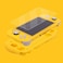 CHIN FAI Silicone Protective Case for Nintendo Switch Lite, Soft Grip Case Cover with Comfort Ergonomic Handles for Nintendo Switch Lite 2019 [Self Stand][4 Thumb Stick Caps] (Yellow)