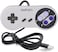 وحدة تحكم ألعاب كلاسيكية SNES USB من kiwitatá، قطعتان، وحدة تحكم ألعاب SNES USB سلكية للكمبيوتر الشخصي، عصا تحكم لأنظمة ويندوز، ماك، راسبيري باي