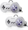 وحدة تحكم ألعاب كلاسيكية SNES USB من kiwitatá، قطعتان، وحدة تحكم ألعاب SNES USB سلكية للكمبيوتر الشخصي، عصا تحكم لأنظمة ويندوز، ماك، راسبيري باي