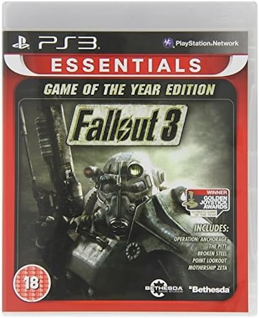 لعبة Fallout 3 من Bethesda، لعبة العام الأساسية، سوني بلاي ستيشن 3، لعبة PS3