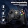 VOYEE Xbox 360 Controller Upgraded Wired Controller Compatible with Microsoft Xbox 360 &amp; Slim/PC Windows 10/8/7 (Black)