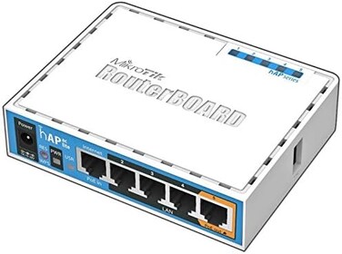 تيك HAP ac lite 500 Mbits أبيض دعم تقنية الطاقة عبر الشبكة (PoE)