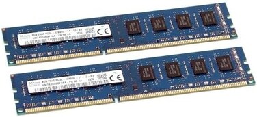 اس كيه هاينكس ذاكرة كمبيوتر مكتبي HMT41GU6BFR8A-PB 2x8GB (اجمالي 16GB) 2Rx8 PC3L-12800U