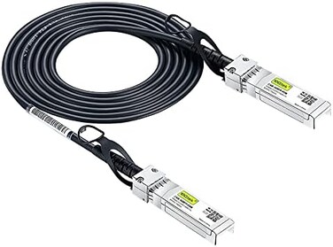 10 جي تيك 10 جي تيك لـ Ubiquiti SFP+ كابل نحاسي توصيل مباشر 10 جيجابايت/ثانية 10GBASE-CU Twinax SFP DAC 1 متر