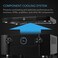 AC Infinity Aircom S9 Quiet Cooling Fan System 17in Top-Exhaust for Receivers, Amps, DVR, AV Cabinet