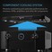 AC Infinity AC Infinity AIRCOM T8, Quiet Cooling Blower Fan System 17" Rear-Exhaust for Receivers, Amps, DVR, AV Cabinet Components
