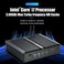 KINGDEL Fanless Mini Desktop Computer, Powerful Industrial PC with Intel i7 CPU, 8GB RAM, 128GB SSD, 2xNICs, 2xHD Ports, 4xUSB 3.0, 6xCOM RS232, W-11 Pro