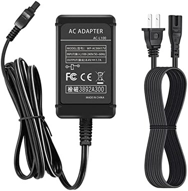 محول طاقة تيار متردد AC-L100، طقم شاحن AC L100 من جونين بديل Sony AC-L100 AC-L15 AC-L10 AC-15A AC-L10A لكاميرا هاندي كام DCR-TRV MVC-FD DSC-S30 DSC-F707 DSC-F717 DSC-F828