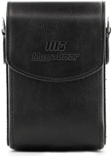 MegaGear - MG766 Leather Camera Case with Strap compatible with Canon PowerShot G7 X Mark III, G7 X Mark II, G7 X