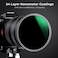 K&amp;F Concept 43mm Variable Neutral Density ND8-ND2000 ND Filter for Camera Lenses with Multi-Resistant Coating, Waterproof