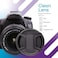 غطاء / غطاء عدسات CamDesign 49 مم غطاء/غطاء عدسة أمامية متوافق مع ICTon، Sony Pentax، Samsung، Panasonic، Fujifilm All-عدسات DSLR