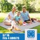 G GOOD GAIN Waterproof Large Picnic Blanket Rug Portable with Carry Strap for Beach Mat or Family Outdoor Camping Party (Navy Blue)