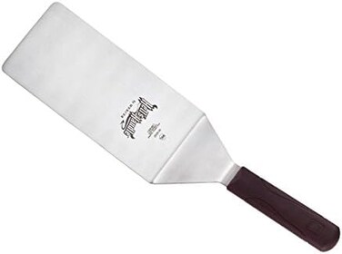Mercer Culinary Hell's Handle Grill Scraper, 4 Inch x 4-1/2 Inch, Maroon 8-inch by 4-inch blade Metallic M18350