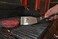 Mercer Culinary Hell's Handle Grill Scraper, 4 Inch x 4-1/2 Inch, Maroon 5-inch by 3-inch blace Metallic M18340