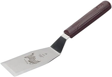 Mercer Culinary Hell's Handle Grill Scraper, 4 Inch x 4-1/2 Inch, Maroon 5-inch by 3-inch blace Metallic M18340