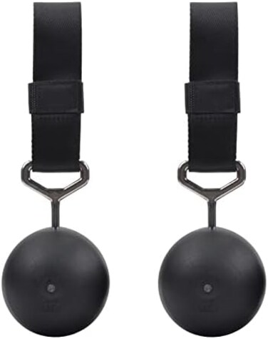 FITactic Rock Climbing Solid Training Cannonball Bomb Power Pull Up Ball Hold Grips for Straps for Finger, Forearm, Biceps, Back Muscles