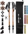 G2 GO2GETHER Trekking Hiking Poles Aluminum Hiking Walking Sticks with Quick Adjustable Locks - Comfort Handle - Padded Strap - Snow Baskets Attached-Suitable for hiking, walking