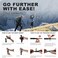 G2 GO2GETHER Trekking Hiking Poles Aluminum Hiking Walking Sticks with Quick Adjustable Locks - Comfort Handle - Padded Strap - Snow Baskets Attached-Suitable for hiking, walking