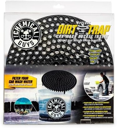 Chemical Guys Cyclone Dirt Trap Car Wash Bucket Insert Car Wash Filter Removes Dirt And Debris While You Wash Black, Dirttrap01