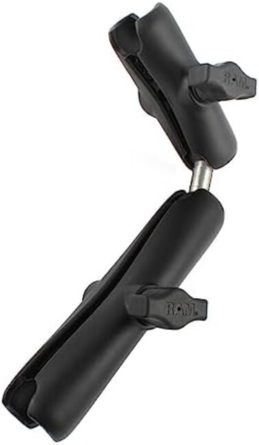 رام ماونتس مقبس مزدوج مع وصلة مزدوجة ومحول كروي RAM-B-201-201U-C متوافق مع مكونات رام بي مقاس 1 بوصة