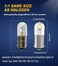 Serundo Auto BA9S Led Car Bulb BA9 1895 1891 53 57 Led Car Bulb, 2SMD 3030Chips 6000K White 47830 64111 3893 LED Car Bulb for Car Interior Dome Map License Plate Glove Box Light etc, Pack of 10pcs