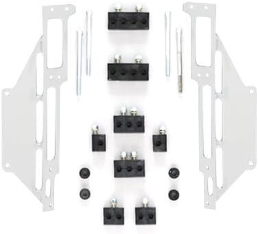 R&amp;M Specialties 1120S Satin Spark Plug Wire Loom Set with Center-Bolt Valve Cover for Small Block Chevy
