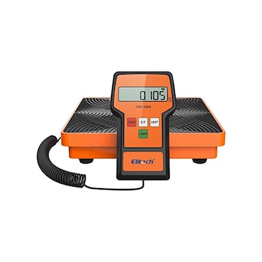 Elitech LMC-100A+ 220Lbs Refrigerant Scale Electronic Freon Charging Recovery Weight Scale for HVAC with Case